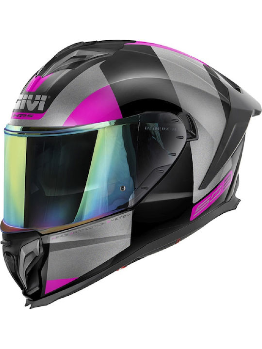 Givi H50.3 Vision Black/Titan/Fucsia Κράνος Μηχ...