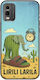 Brainrot Lirili Larila Nokia C32 Black TPU Black Silicone