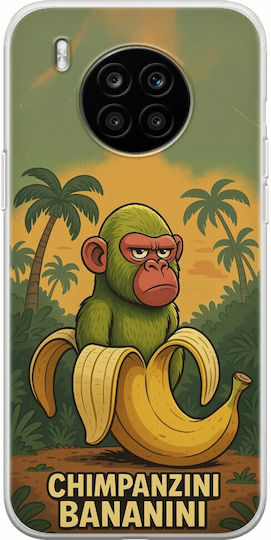 Brainrot Chimpanzini Bananini Huawei Nova 8i Flexibles TPU Transparentes Silikon