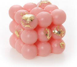 Bubble Candle Favor with Gold Leaf Pink Vk-200 ...