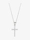Damen Kreuz aus Silber mit Kette