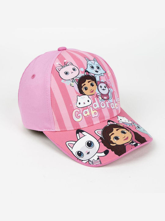 Cerda Kids' Hat Jockey Fabric Gabby's Dollhouse Pink