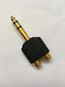 Prolink Converter 6.3mm male to RCA female Gold 1pcs AC-5210G