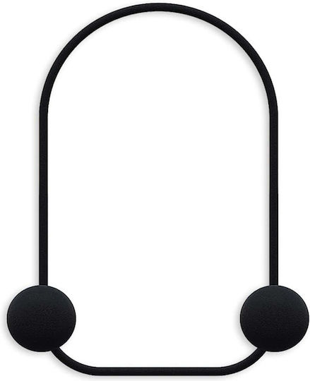 Wallity Metal Wall Hanger 2 Hooks Black 25x33x7cm