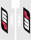 Factory Effex Sticker Set 17-38080 Black-clear-red-white