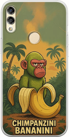 Brainrot Chimpanzini Bananini Huawei Honor 8x Flexible Tpu Διάφανη Σιλικόνη