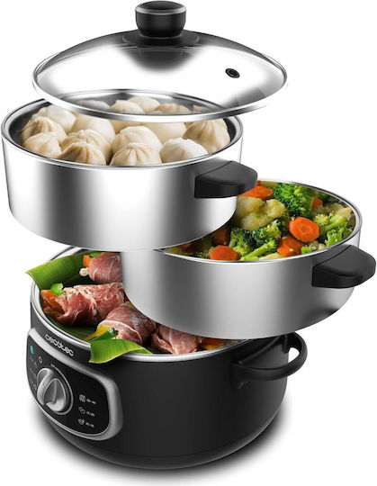 Cecotec Vapovita Steelpot Ατμομάγειρας με 3 Επίπεδα Μαγειρέματος 10lt
