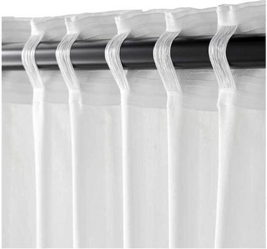 Transparenter Gardinenband Direkt auf der Stange Falten 5cm Breite Preis pro Meter