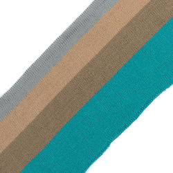 Ribbed Knit Dark Light Gray Dark Beige Light Br...