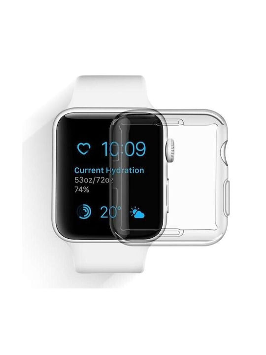 Carcasă de Silicon în culoarea Transparent pentru Apple Watch Series 2, Apple Watch Series 3 Carcasă de Silicon în culoarea Transparent pentru Apple Watch Series 2, Apple Watch Series 3