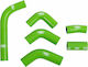 Kit furtunuri de apă din silicon Samco Sport Design motocicletă de curse Kaw-103-gn Verde