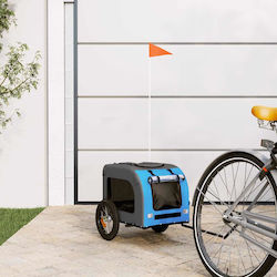 vidaXL Dog Carrying Blue Bicycle Trailer for 30...