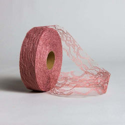 Spitzenband 3,5cm x 50m Altrosa