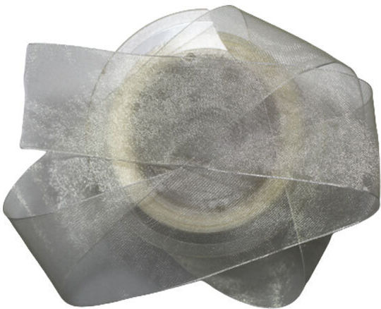 Organza Ribbon with Wired Edges 38mm Width Ecru Price Per Meter