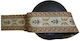 Floral Beige Fabric Ribbon 5cm Width Price Per Meter