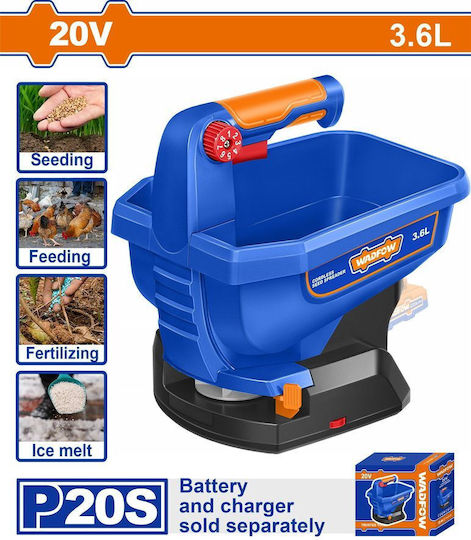 Wadfow Seed Spreader Bat Li-ion 20v Without Battery & Charger Wlss1520