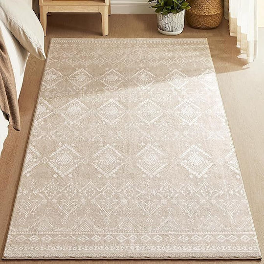 Songmics Boho Chic 170x120cm Rutschfestes Cappuccino Beige