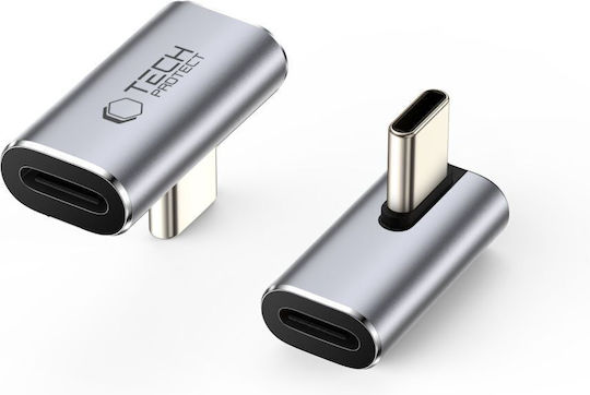 Tech-Protect Ultraboost Converter USB-C male to USB-C female Gray 1pcs