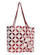 Bag to Bag Пластмасова Плажна Чанта с Тоалетна Чанта Червена