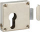 Europrofile Cylinder Lock Box 50x60mm Center 21.5mm Nickel Thirard 00107495