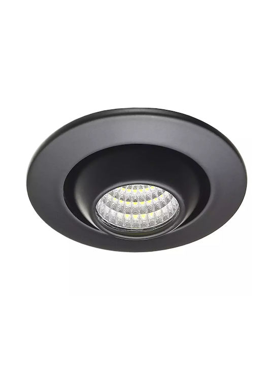 Spot Încorporat cu LED Integrat Negru 1buc