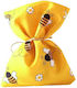 Fabric Pouch with Bees Set/3 14x20cm Micro Fiber Yellow