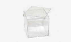 Plexiglas-Box mit Deckel 5,5cm X 5,5cm X 4,5cm 0506199 25 Stück