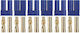 Gold Connector Yuki Model Compatible E-flite Ec5 3 Pairs