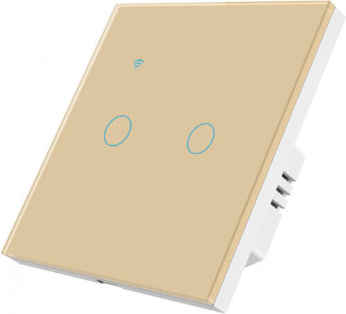 Încastrat Comutator de Perete Wi-Fi Auriu