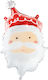 Balloon Foil Jumbo Red Santa Claus 60cm