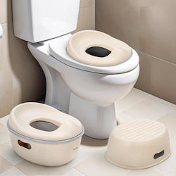 3-in-1 Töpfchen Toilettensitz Beige