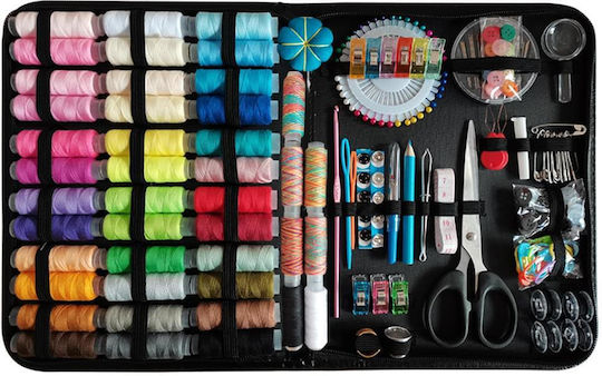 Premium Sewing Set 226 Pieces Thread Spools Carrying Bag Scissors Thread Needles Accessories Onuvio