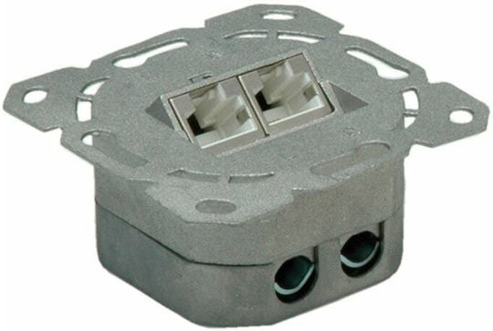 Priză Roline 25.99.8490 Montare pe Perete 2x Rj-45 F Stp Cat.6a
