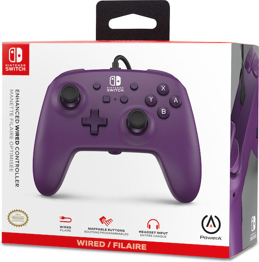 PowerA Ενσύρματο Gamepad για Switch Galaxy Purple