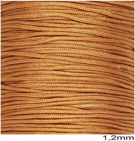 Лъскав нефритен шнур A 1.2мм 10 метра тен