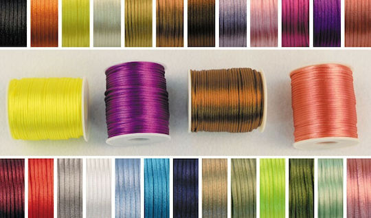 Satin Rattail-Kordel 2mm x 100m Gelb