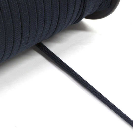 Dark Blue Flat Lace 5mm 200 Meters