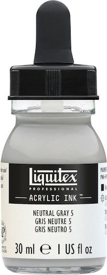 Liquitex Professional Acrylic Ink 30ml 599 Neutral Gray 5