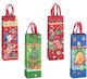 Christmas 3D Bag Set of 4 Designs 12.7x8.3x37cm Ts123 12pcs