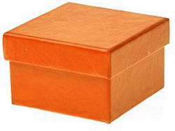 Paper Gift Box 7x7x4.5cm Orange