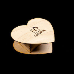 Ξύλινη Συσκευασία Καρδιά Heart Box Standard