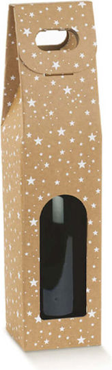 Wine Bag Display Kraft 1 Bottle 9x9x38.5 Cm
