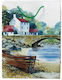 Gift Bag Graphic Landscape 14x7x18cm