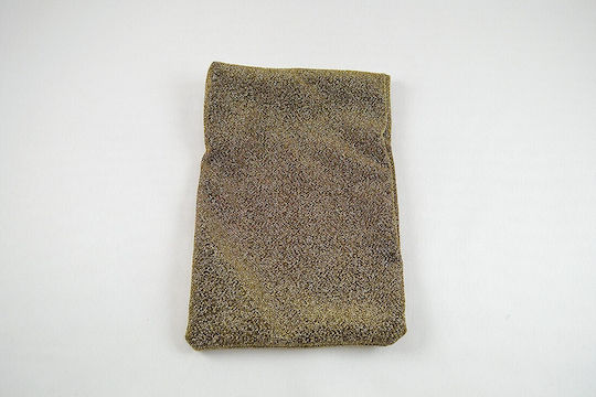 Punguță de Crăciun Negru Aur Sclipici Lurex 14x20cm 1buc