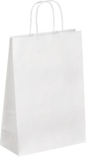 Papier-Geschenktüten 90g Größe 22x10x30,5cm Farbe Weiß Packung mit 50 Stück Viquel