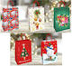 Gift Wrapping Paper Bag 26x35x12 Xmas-1 Various Designs Mix Twisted Handle 25pcs