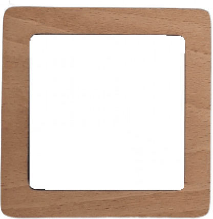 Mâner de geantă pătrat din lemn natural 21,5x21,5cm 2 buc