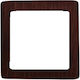 Taschenhenkel Holz Quadrat Dunkelbraun 13,5x13,5cm 2 Stück