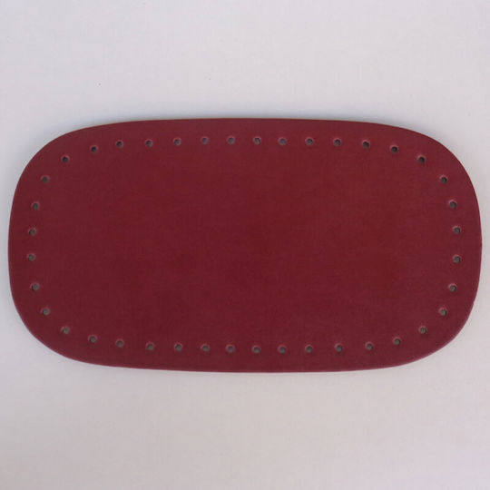 Bordeaux Kunstleder Taschenboden 24x13cm 1Stk
