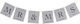 Wimpelkette Mr&Mrs X6 Girlande 2m 12,5x11cm